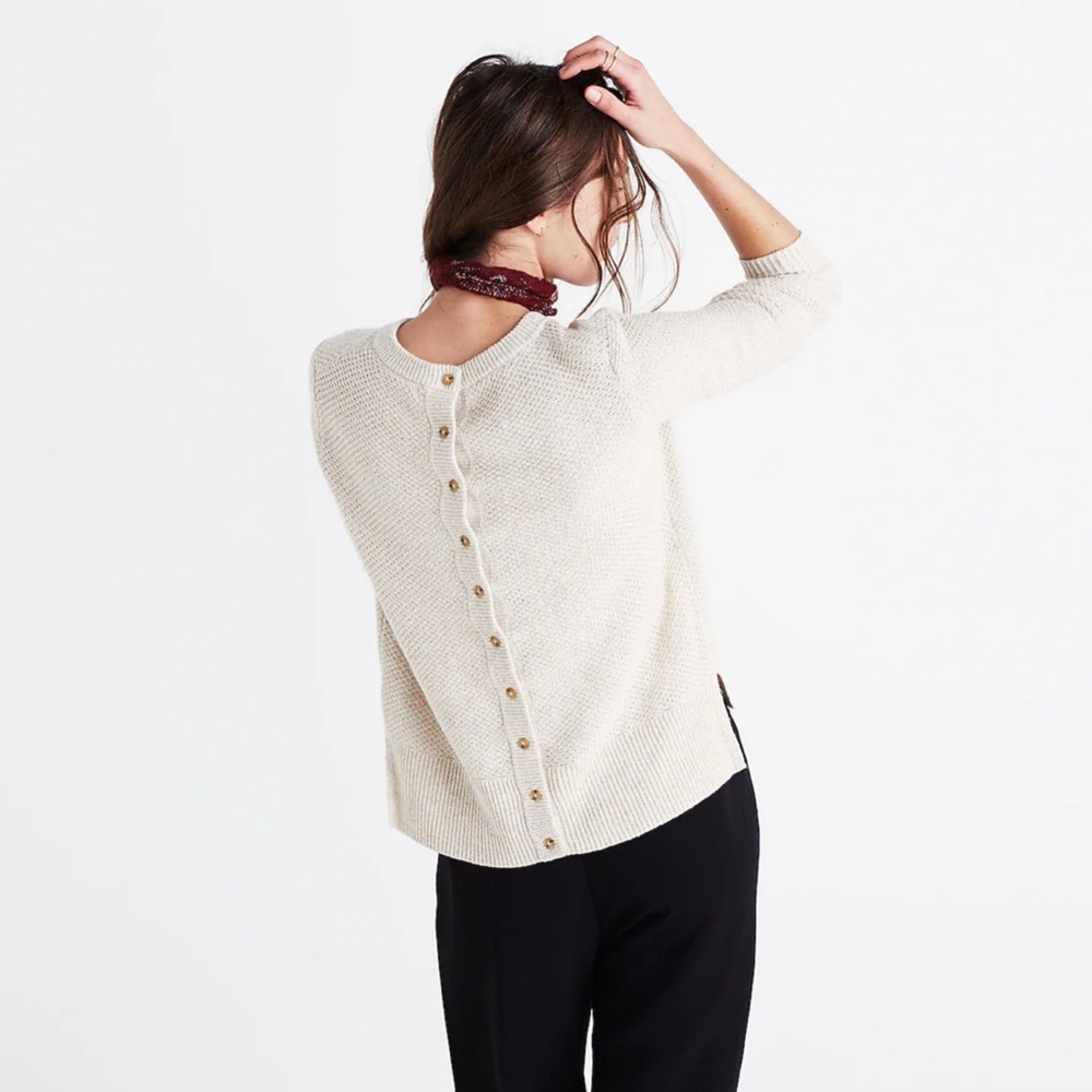 Madewell Button-Back Sweater
